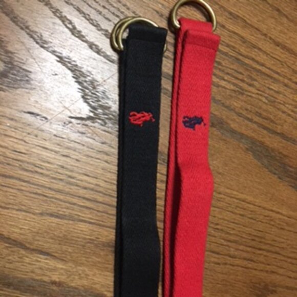 Bundle of Two Vintage Polo Cotton Webbing Belts - Picture 9 of 9